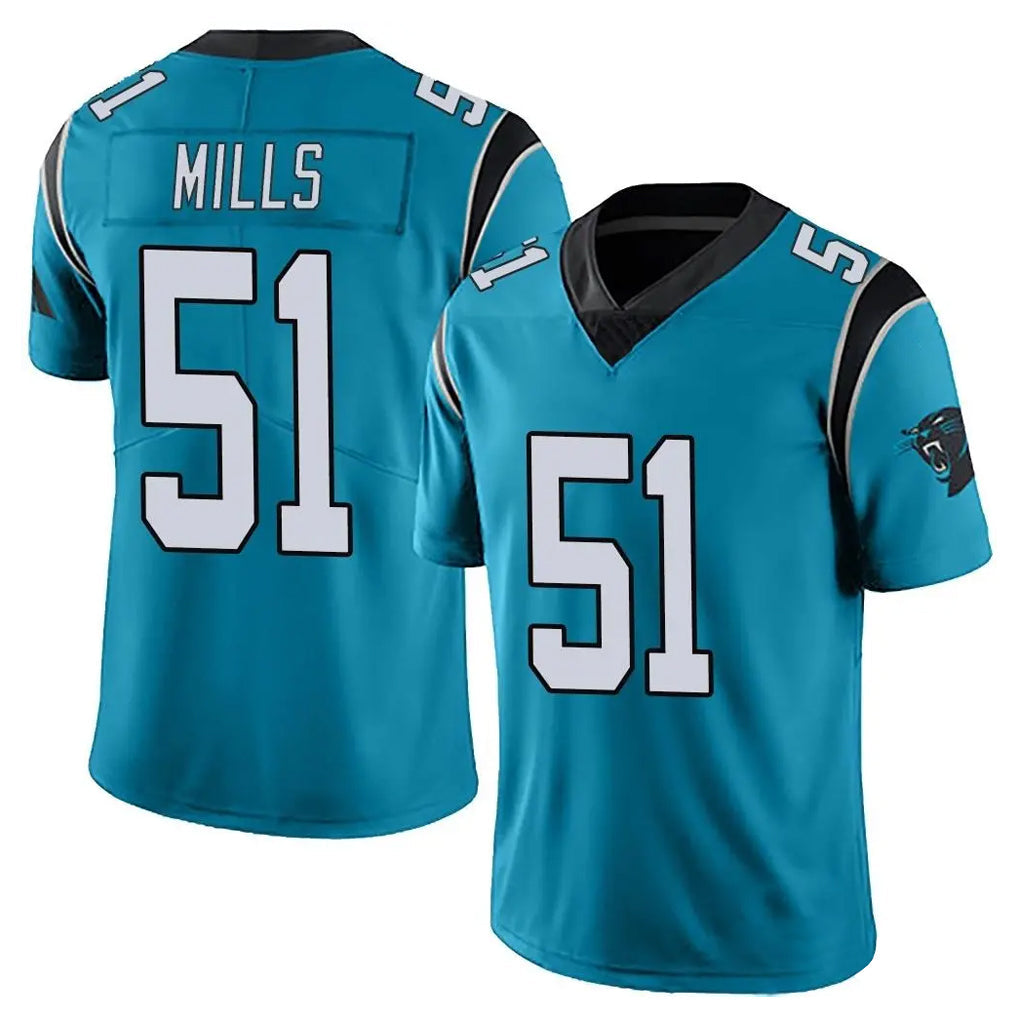 STECN C.Panthers #51 Sam Mills Player Blue Vapor Untouchable Limited Game Stitched Jerseys