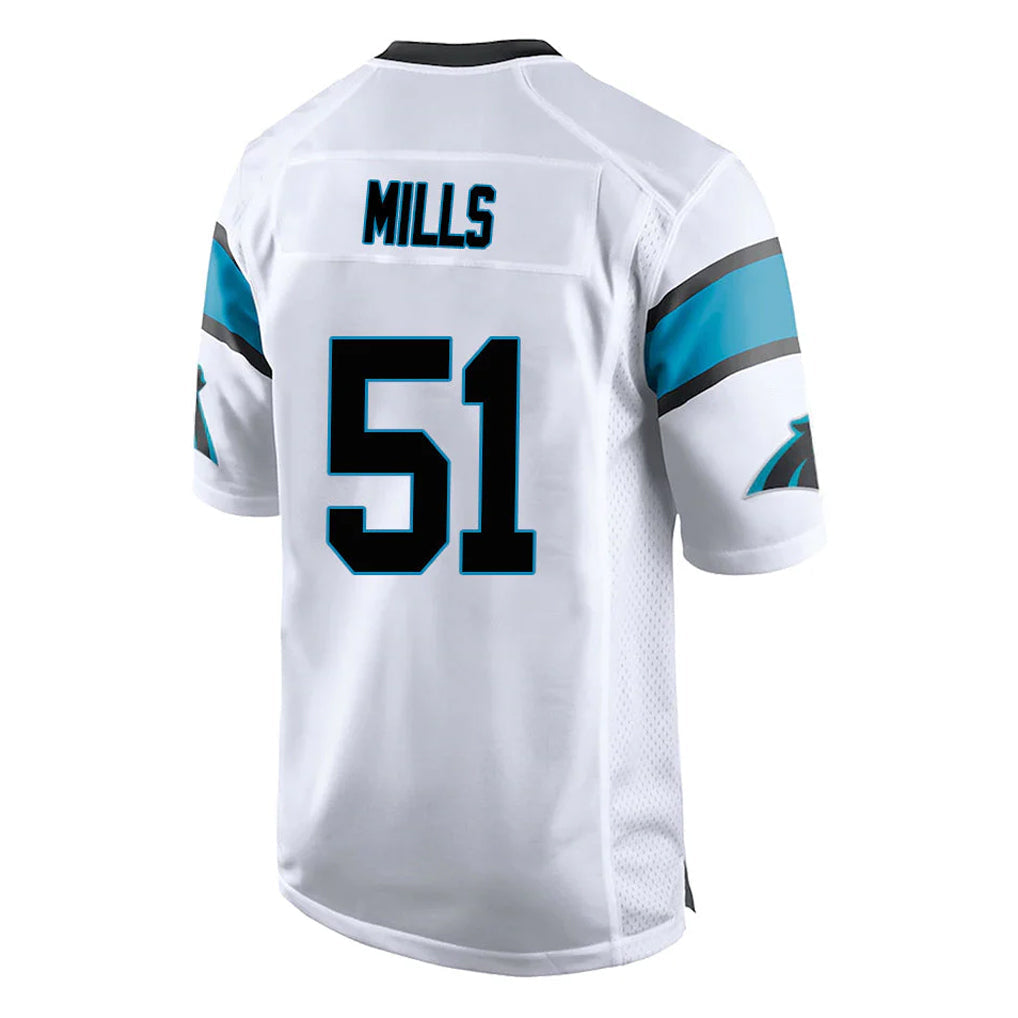 STECN C.Panthers #51 Sam Mills Player White Game Stitched Jerseys