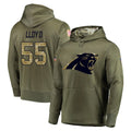 STECN C.Panthers #55 Devin Lloyd Player Olive Salute to Service Hoodies Stitched Jerseys
