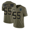 STECN C.Panthers #55 Devin Lloyd Player Olive Salute to Service Limited Home Game Stitched Jerseys