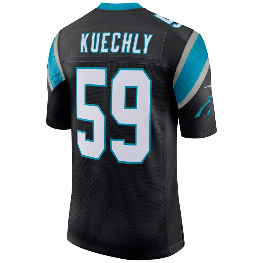 STECN C.Panthers #59 Luke Kuechly Player Black Classic Limited Stitched Jerseys