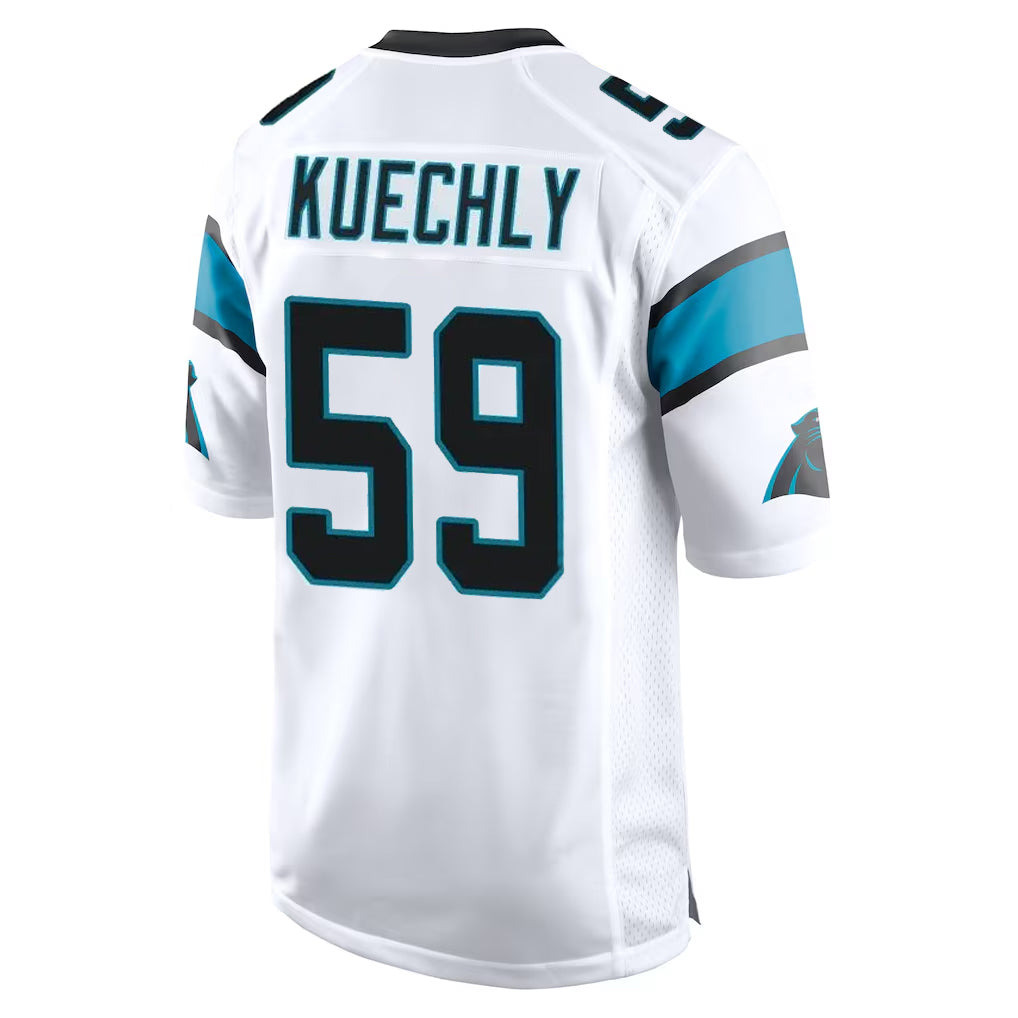 STECN C.Panthers #59 Luke Kuechly Player White Game Stitched Jerseys