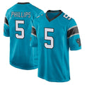 STECN C.Panthers #5 Jaelan Phillips Player Blue Game Stitched Jerseys