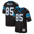 STECN C.Panthers #85 Wesley Walls Player Black Mitchell & Ness Legacy Replica Stitched Jerseys