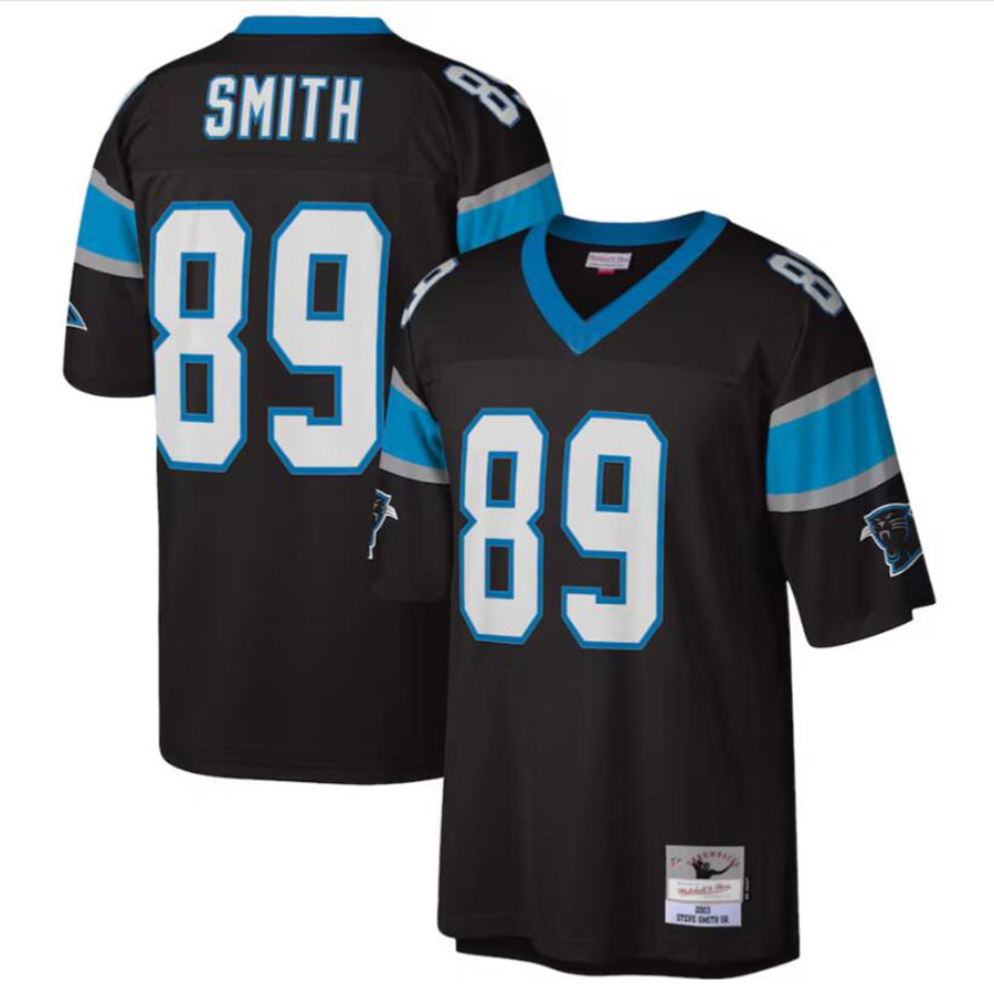 STECN C.Panthers #89 Steve Smith Black Legacy Replica Jersey American Stitched Jerseys
