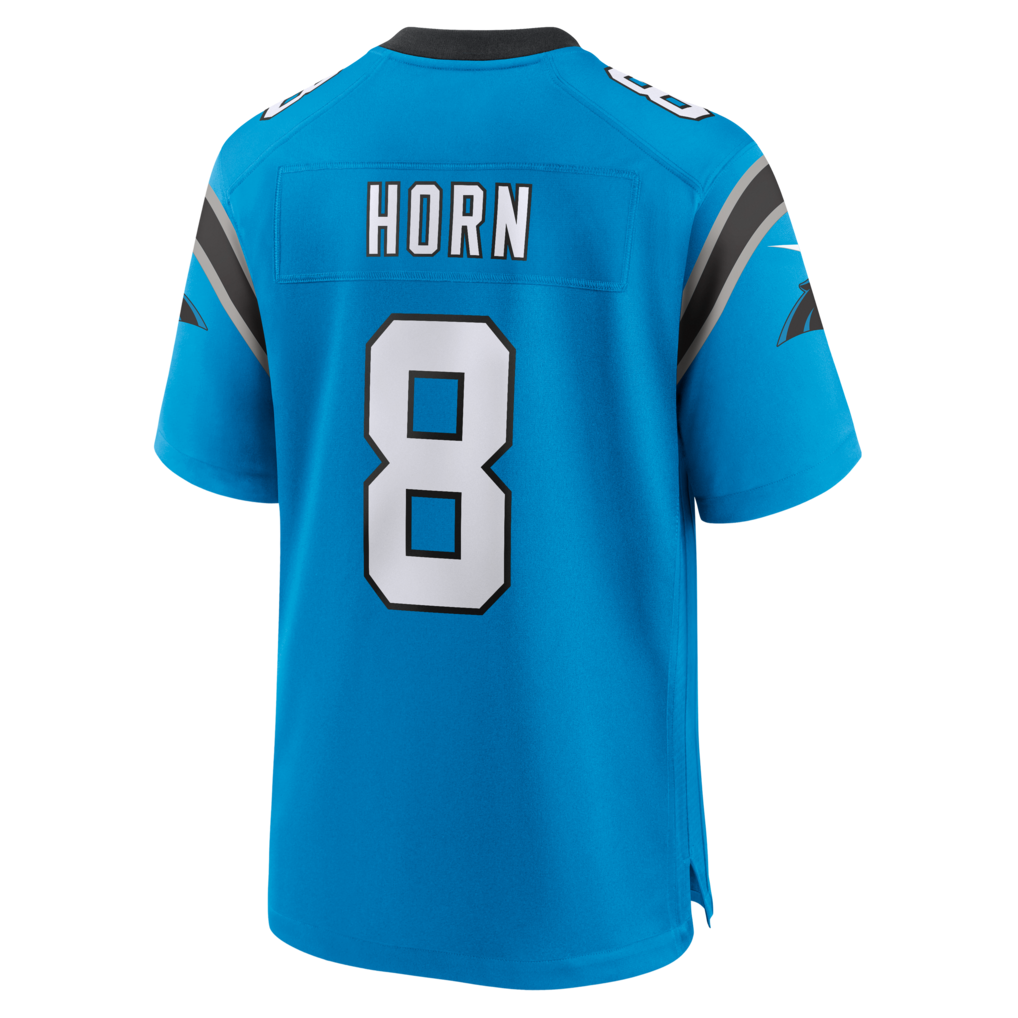 STECN C.Panthers #8 Jaycee Horn Blue Alternate Game Stitched Jerseys
