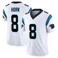 STECN C.Panthers #8 Jaycee Horn Player White Vapor F.U.S.E. Limited Home Game Stitched Jerseys