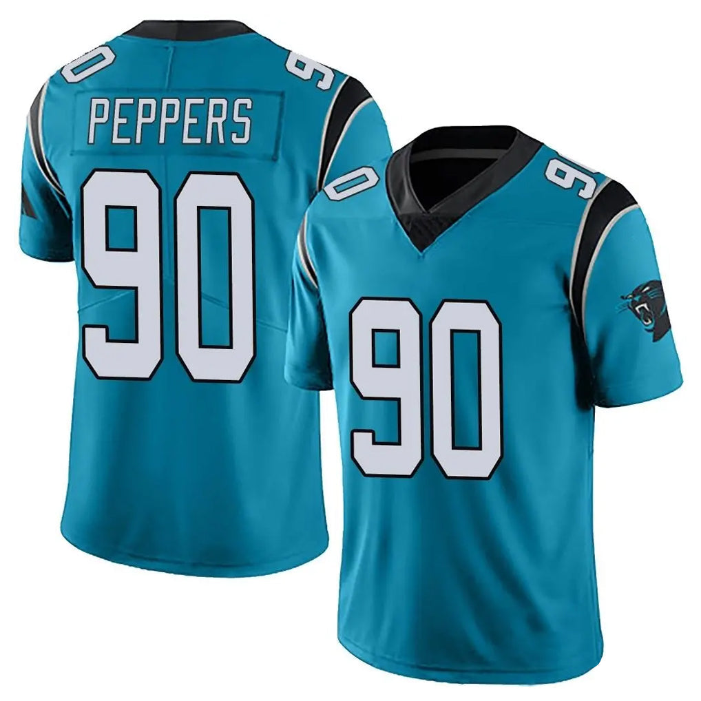 STECN C.Panthers #90 Julius Peppers Player Blue Vapor Untouchable Limited Game Stitched Jerseys