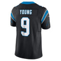 STECN C.Panthers #9 Bryce Young Black Vapor F.U.S.E. Limited Stitched Jerseys