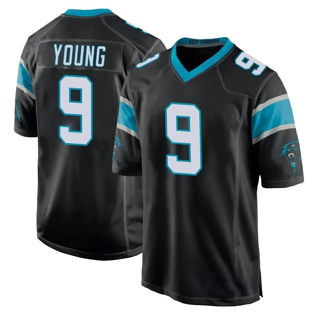 STECN C.Panthers #9 Bryce Young Player Black Game Stitched Jerseys
