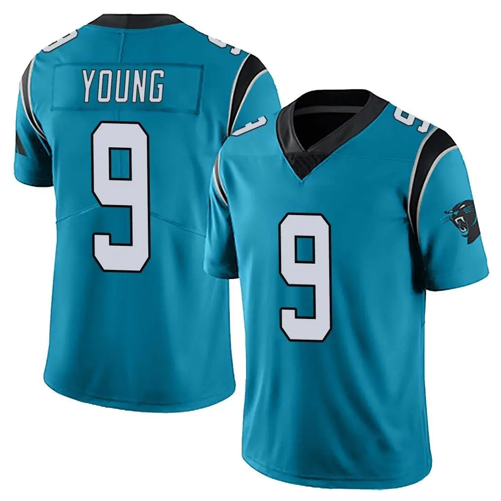 STECN C.Panthers #9 Bryce Young Player Blue Vapor Untouchable Limited Game Stitched Jerseys