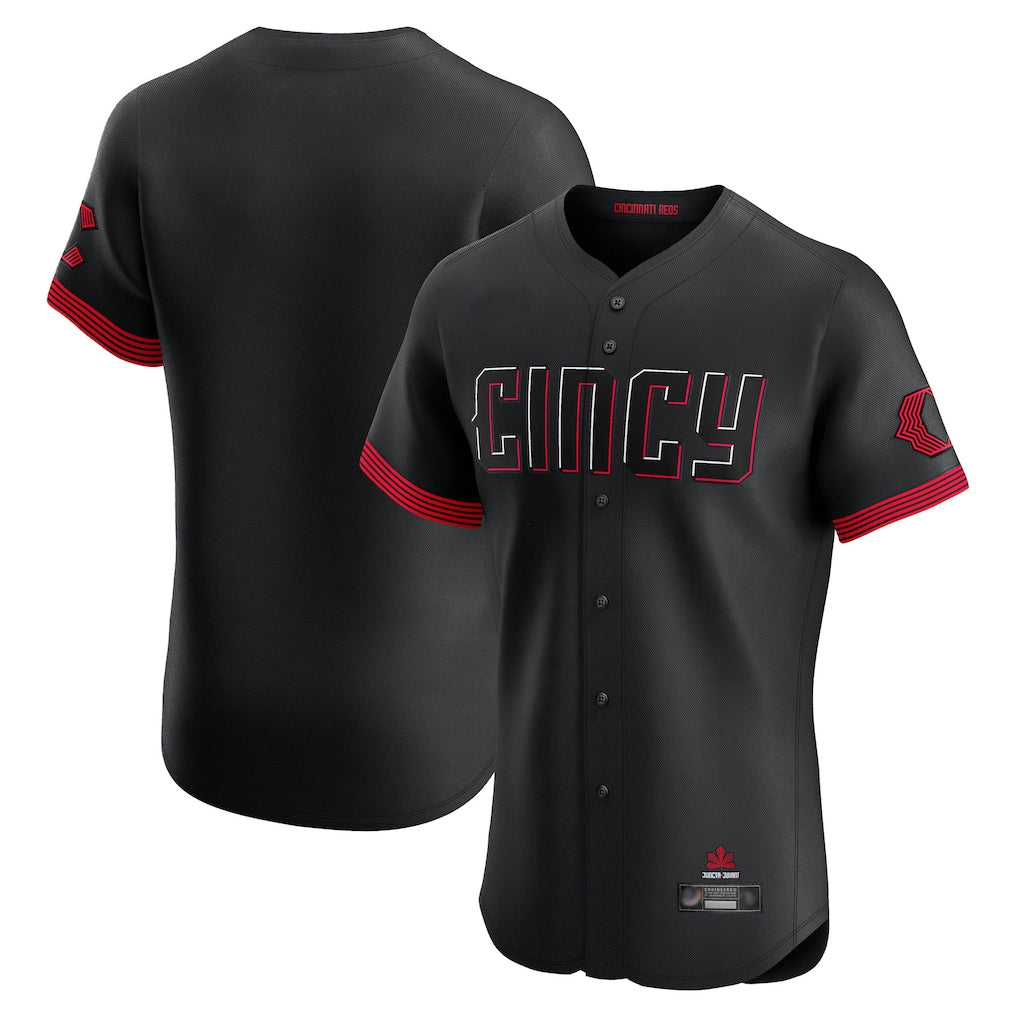 STECN C.Reds Black City Connect Limited Elite Home Blank Player Stitched Jerseys