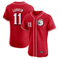 STECN C.Reds #11 Barry Larkin Player Red Limited Elite Home Game Stitched Jerseys