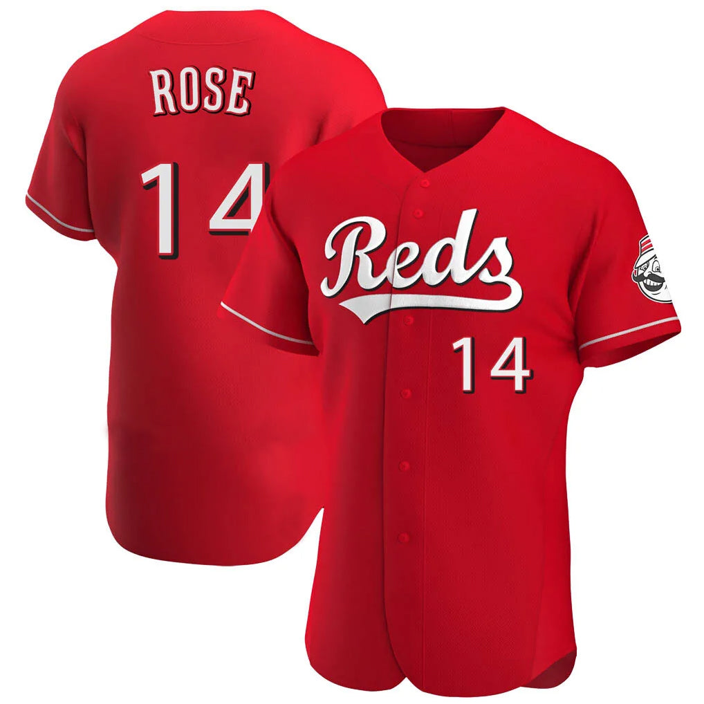 STECN C.Reds #14 Pete Rose Player Red Limited Elite Home Stitched Jerseys