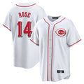 STECN C.Reds #14 Pete Rose Player White Game Home Stitched Jerseys