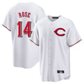 STECN C.Reds #14 Pete Rose Player White Home Game Stitched Jerseys