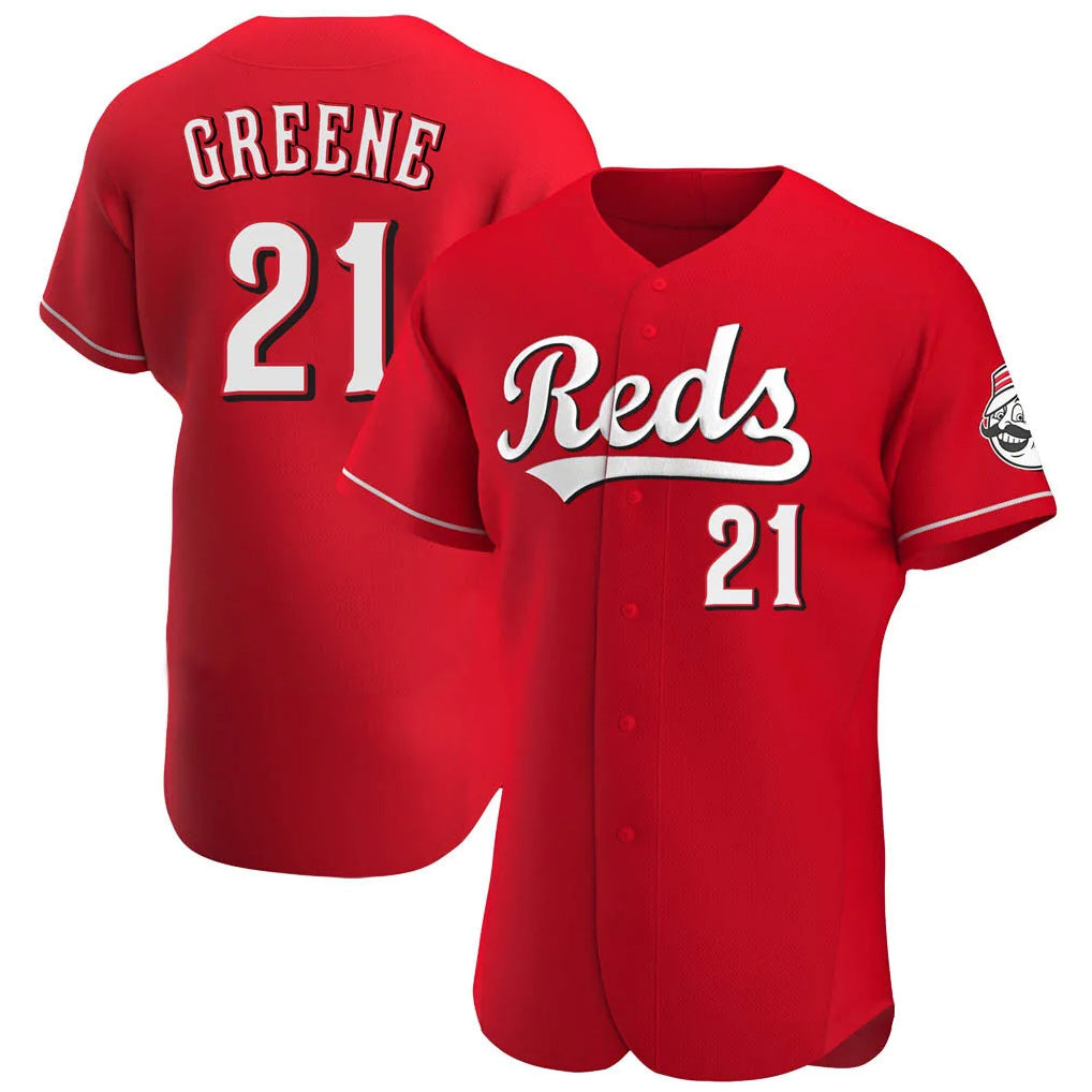 STECN C.Reds #21 Hunter Greene Player Red Limited Elite Home Stitched Jerseys