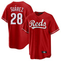 STECN C.Reds #28 Eugenio Su¡§¡érez Player Red Home Game Stitched Jerseys