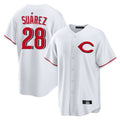 STECN C.Reds #28 Eugenio Su¡§¡érez Player White Home Game Stitched Jerseys