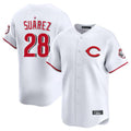 STECN C.Reds #28 Eugenio Su¡§¡érez Player White Limited Home Stitched Jerseys