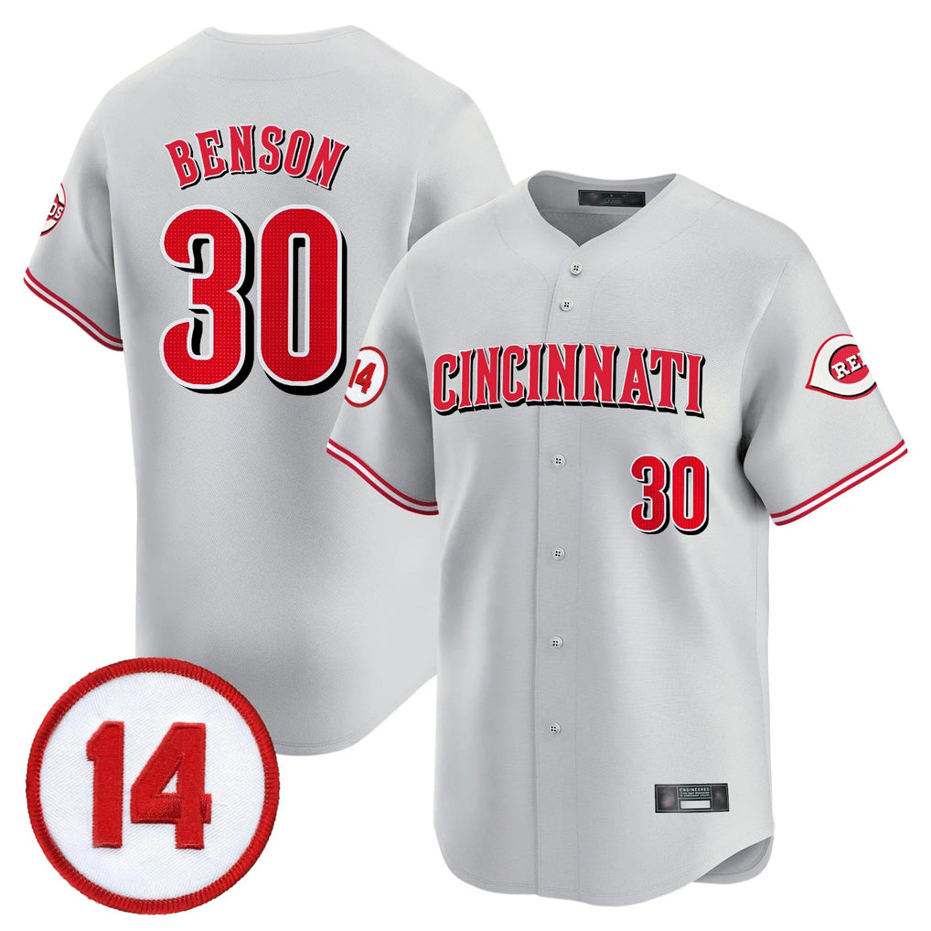 STECN C.Reds #30 Ken Griffey Player Gray Vapor Premier Limited Home Stitched Jerseys