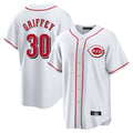 STECN C.Reds #30 Ken Griffey Player White Game Home Stitched Jerseys