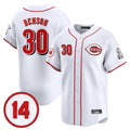 STECN C.Reds #30 Ken Griffey Player White Vapor Premier Limited Home Stitched Jerseys