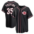 STECN C.Reds #35 Jose Trevino Player Black Fashion Out Home Game Stitched Jerseys