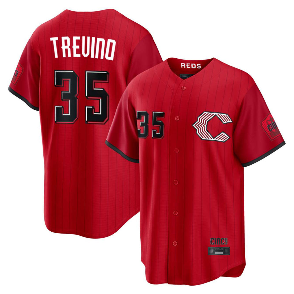 STECN C.Reds #35 Jose Trevino Player Red 2026 City Connect Home Game Stitched Jerseys