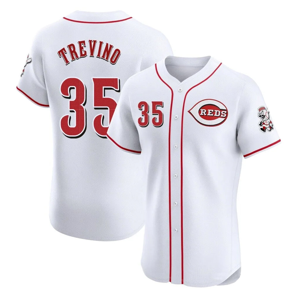 STECN C.Reds #35 Jose Trevino Player White Limited Elite Home Stitched Jerseys