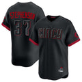 STECN C.Reds #37 Tyler Stephenson Player Black City Connect Home Limited Stitched Jerseys