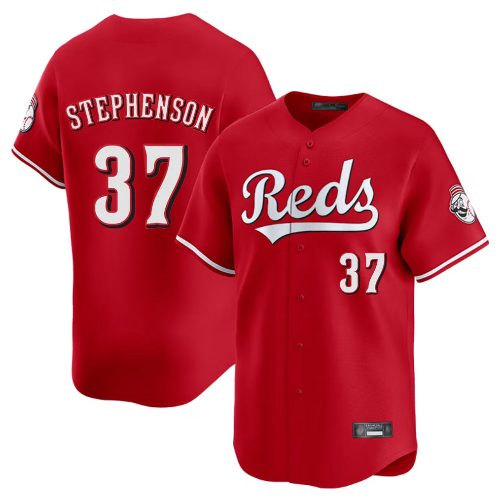 STECN C.Reds #37 Tyler Stephenson Player Red Home Limited Stitched Jerseys
