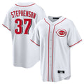 STECN C.Reds #37 Tyler Stephenson Player White Game Home Stitched Jerseys