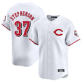 STECN C.Reds #37 Tyler Stephenson Player White Limited Home Stitched Jerseys