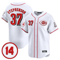 STECN C.Reds #37 Tyler Stephenson Player White Vapor Premier Limited Home Stitched Jerseys