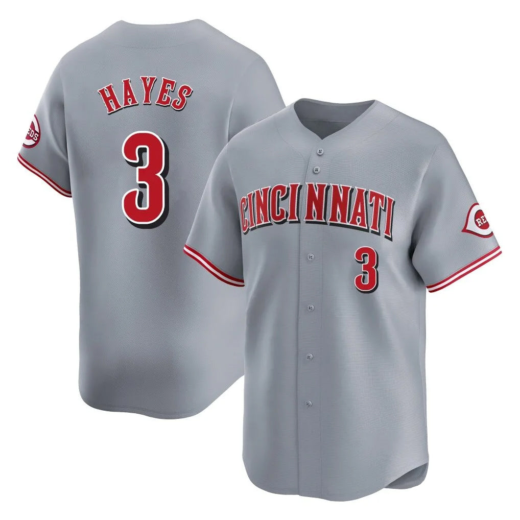 STECN C.Reds #3 Ke'Bryan Hayes Player Gray Home Limited Stitched Jerseys