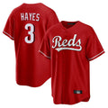 STECN C.Reds #3 Ke'Bryan Hayes Player Red Home Game Stitched Jerseys