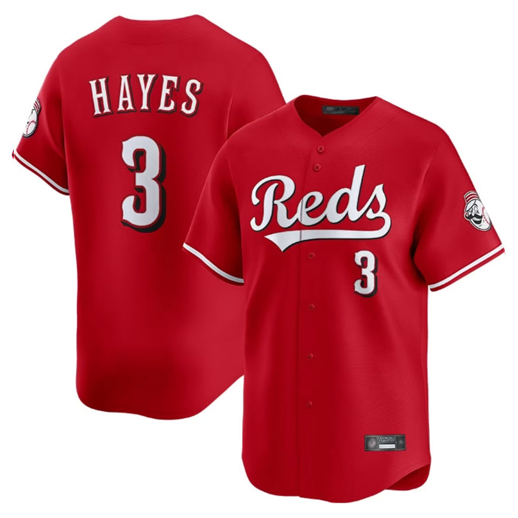 STECN C.Reds #3 Ke'Bryan Hayes Player Red Home Limited Stitched Jerseys