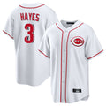 STECN C.Reds #3 Ke'Bryan Hayes Player White Game Home Stitched Jerseys