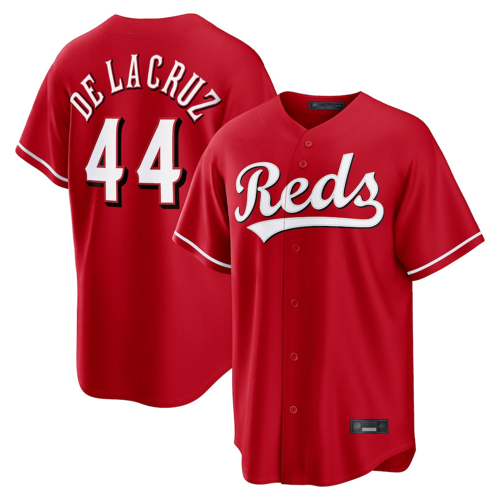 STECN C.Reds #44 Elly De La Cruz Player Red Home Game Stitched Jerseys