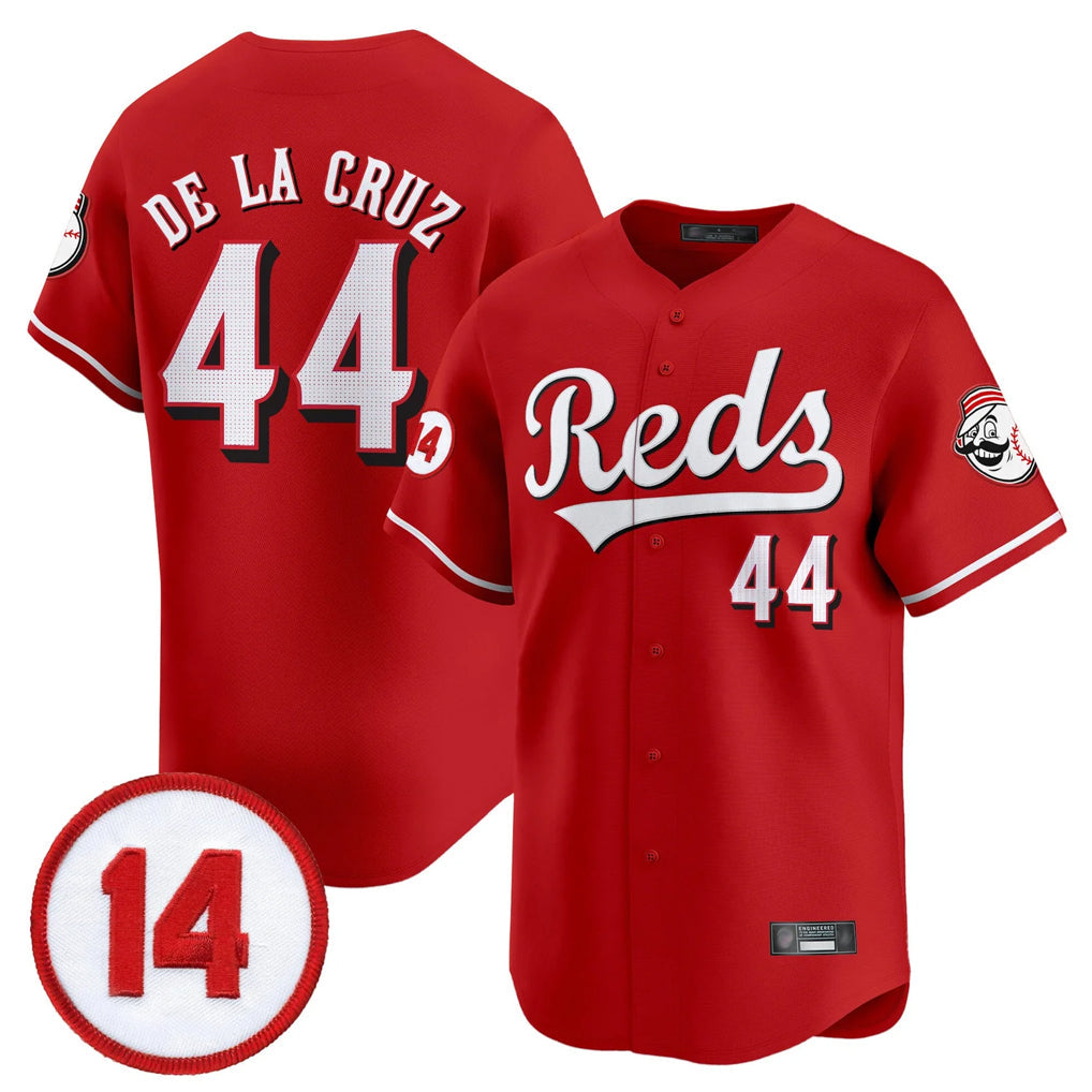 STECN C.Reds #44 Elly De La Cruz Player Red Vapor Premier Limited Home Stitched Jerseys