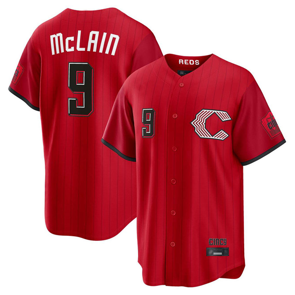 STECN C.Reds #9 Matt McLain Player Red 2026 City Connect Home Game Stitched Jerseys