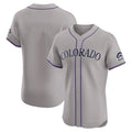 STECN C.Rockies Gray Limited Elite Home Blank Player Stitched Jerseys