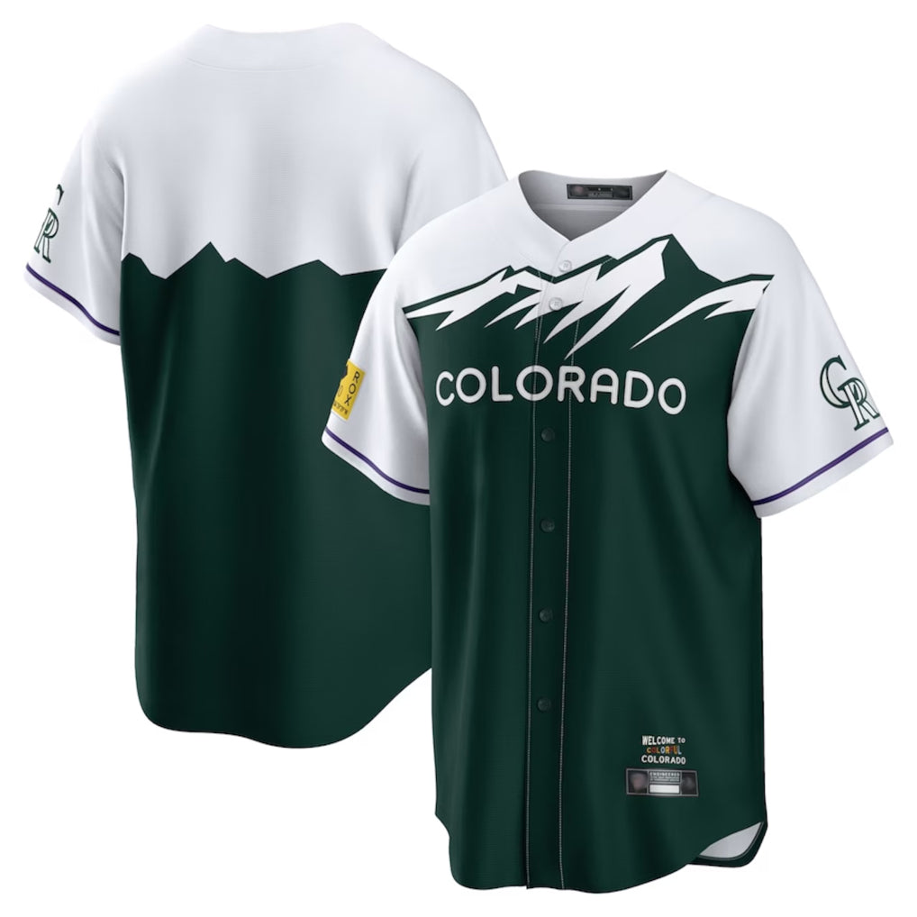 STECN C.Rockies Green City Connect Home Game Blank Player Stitched Jerseys