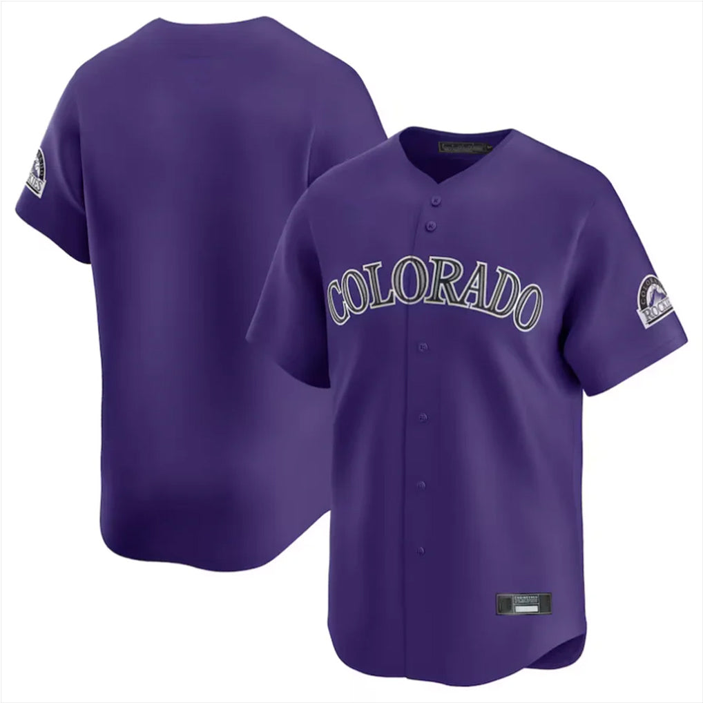 STECN C.Rockies Purple Limited Home Blank Player Stitched Jerseys