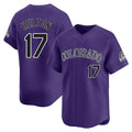 STECN C.Rockies #17 Todd Helton Player Purple Limited Home Stitched Jerseys