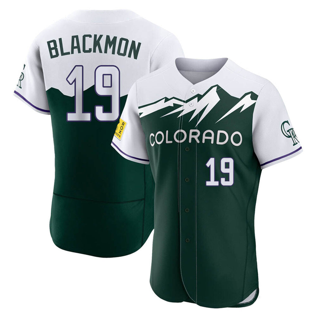 STECN C.Rockies #19 Charlie Blackmon Player Green City Connect Limited Elite Home Stitched Jerseys
