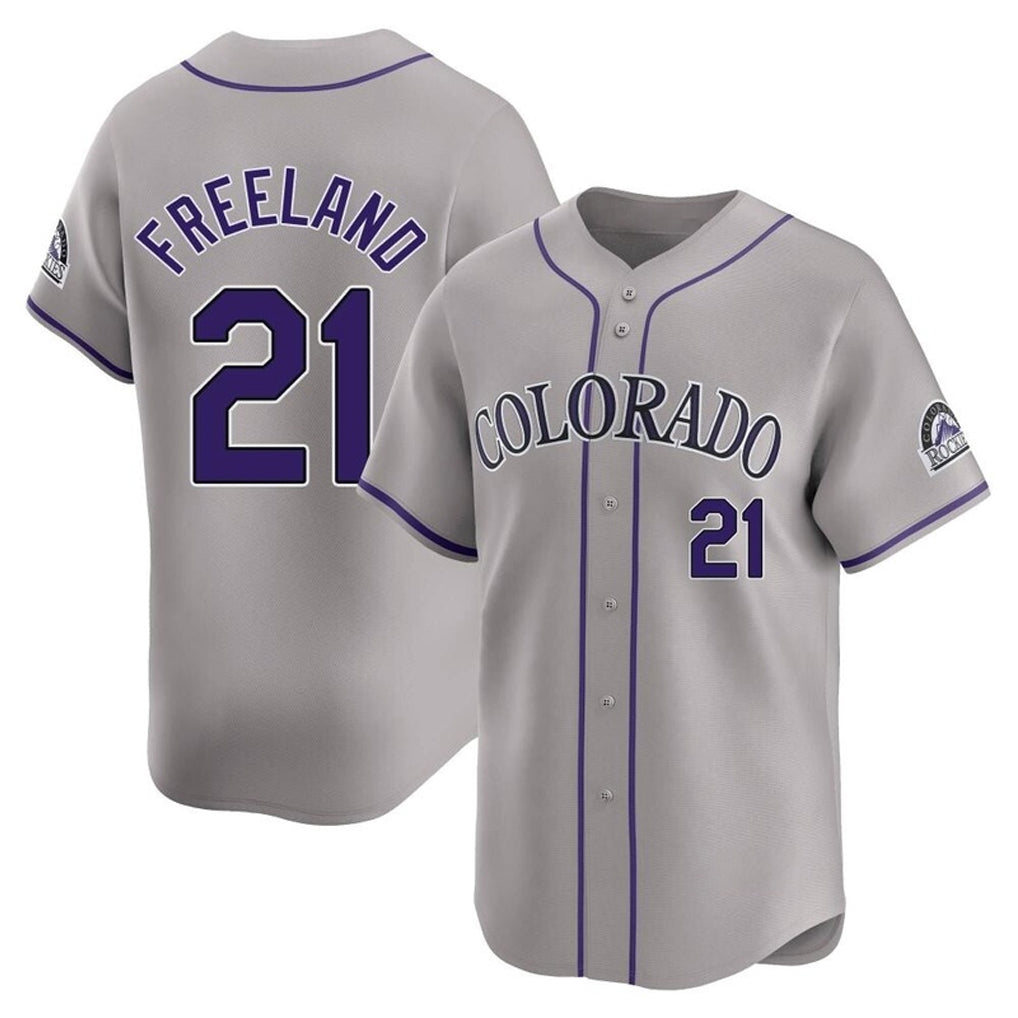 STECN C.Rockies #21 Kyle Freeland Player Gray Limited Home Stitched Jerseys