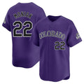 STECN C.Rockies #22 Mickey Moniak Player Purple Limited Home Stitched Jerseys