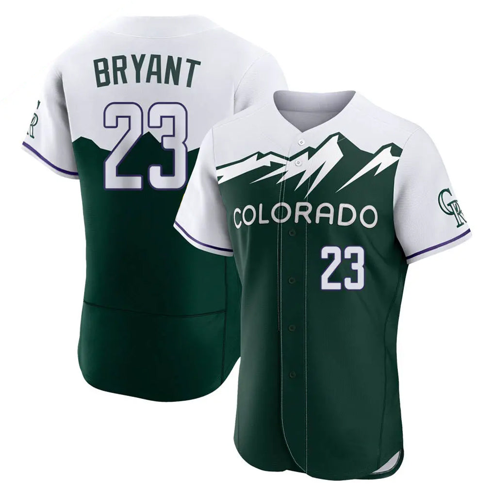 STECN C.Rockies #23 Kris Bryant Player Green City Connect Limited Elite Home Stitched Jerseys